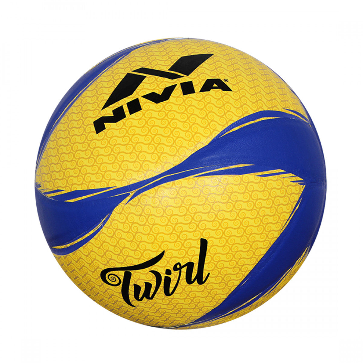 NIVIA Twirl Volleyball Size – 4 (Yellow / Blue)