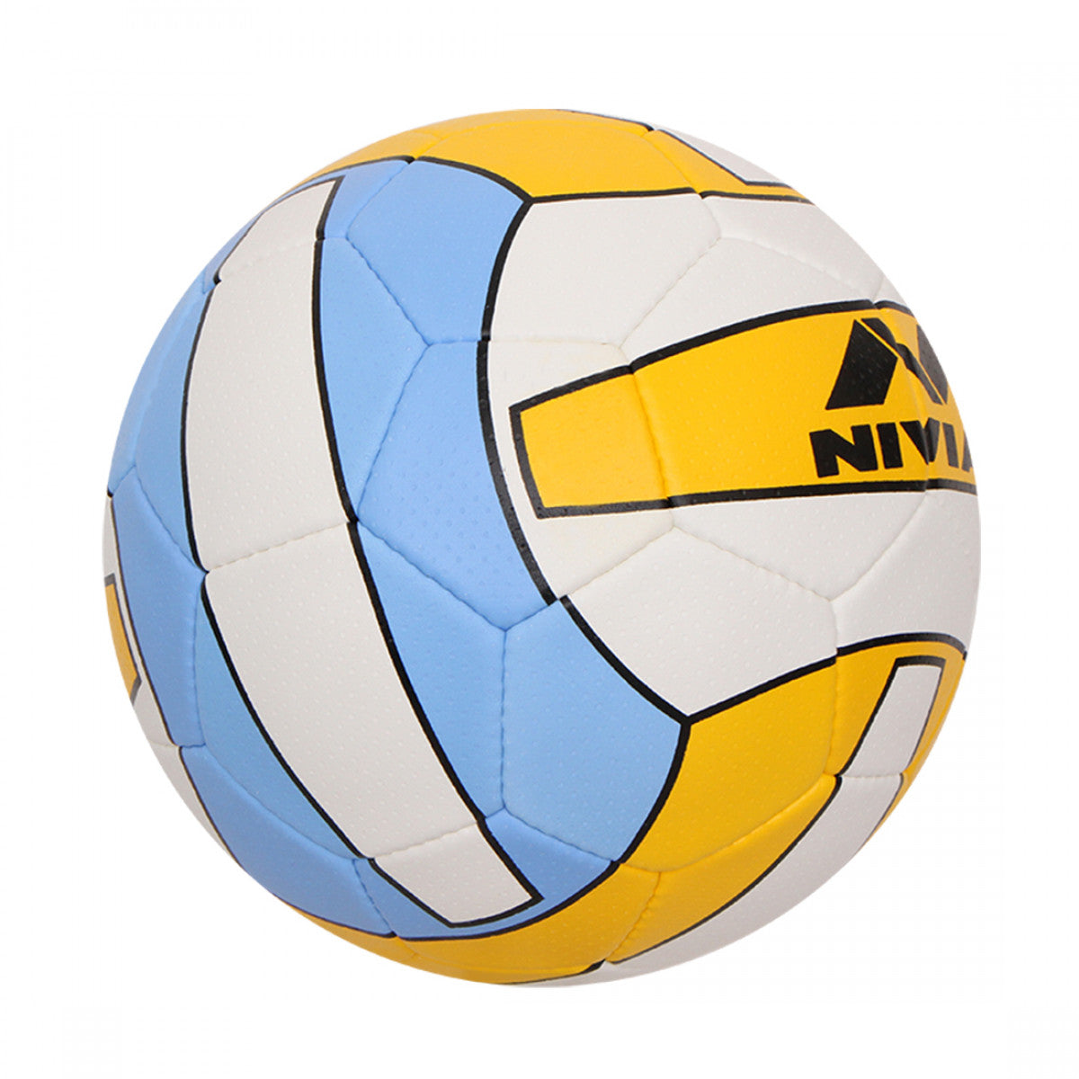 NIVIA PU-5000 Volleyball Size – 4 (White / Yellow / Blue)