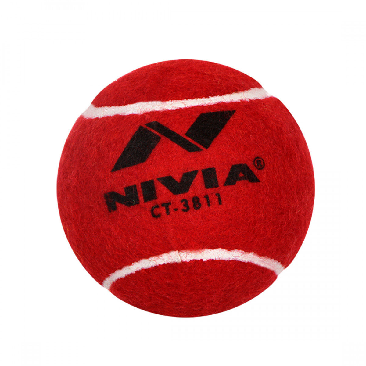 NIVIA Heavy Cricket Tennis Ball Pack of 12 Balls (Red)