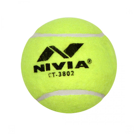 NIVIA Heavy Cricket Tennis Ball Pack of 12 Balls (Green)
