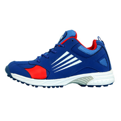 RXN Off Drive Cricket Shoes (Blue/Red/White)