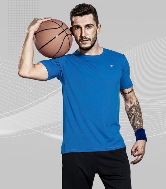 TechnoSport Crew Neck Half Sleeve Dry Fit T Shirt for Men OR-10 (Royal Blue)