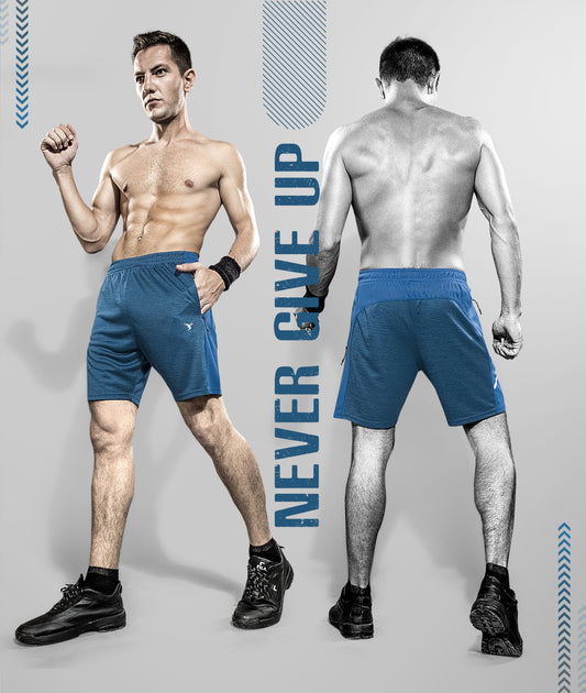 TechnoSport Men's Dry-Fit Shorts OR-36 (Spanish Blue)