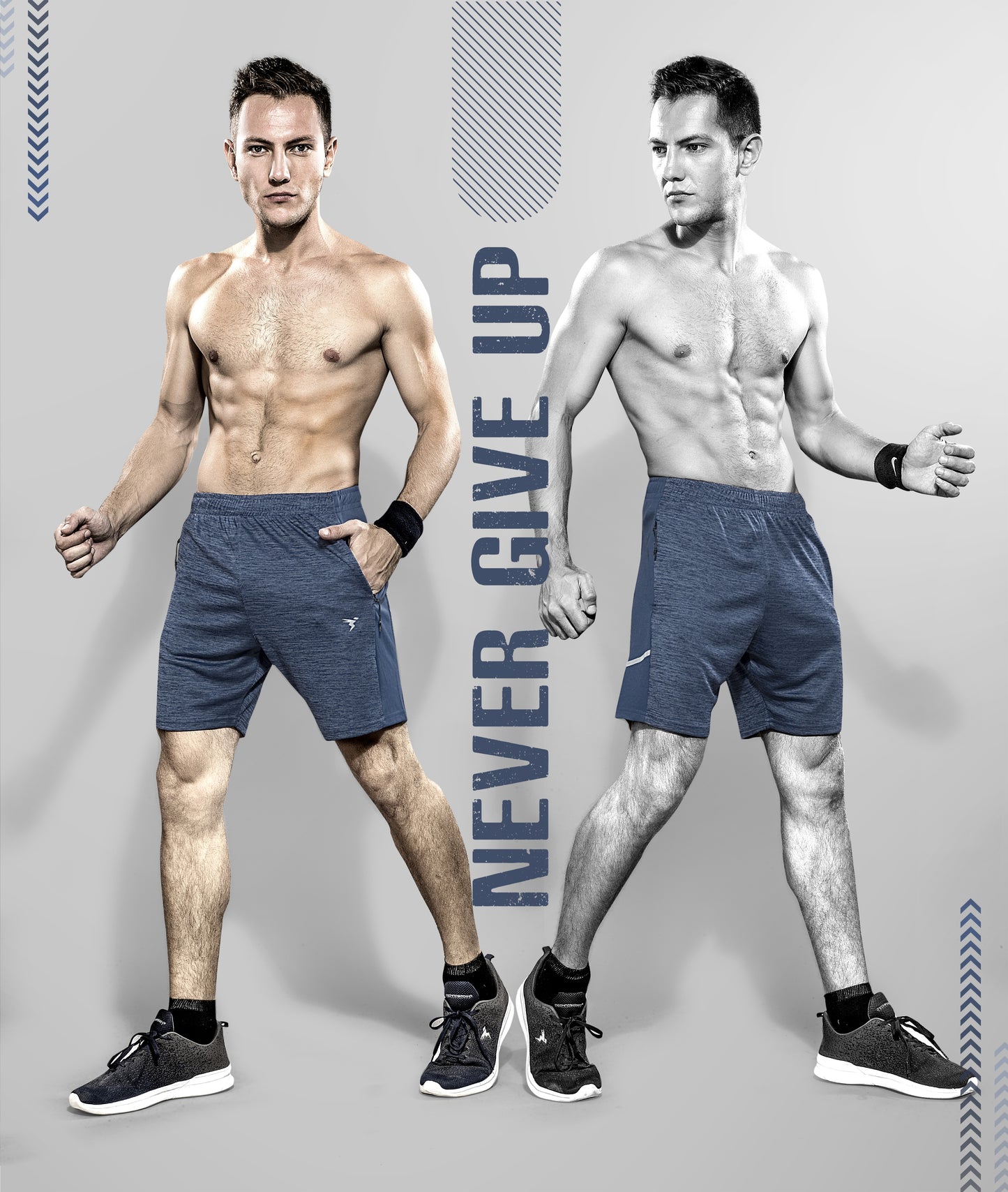 TechnoSport Men's Dry-Fit Shorts OR-36 (Spanish Grey)