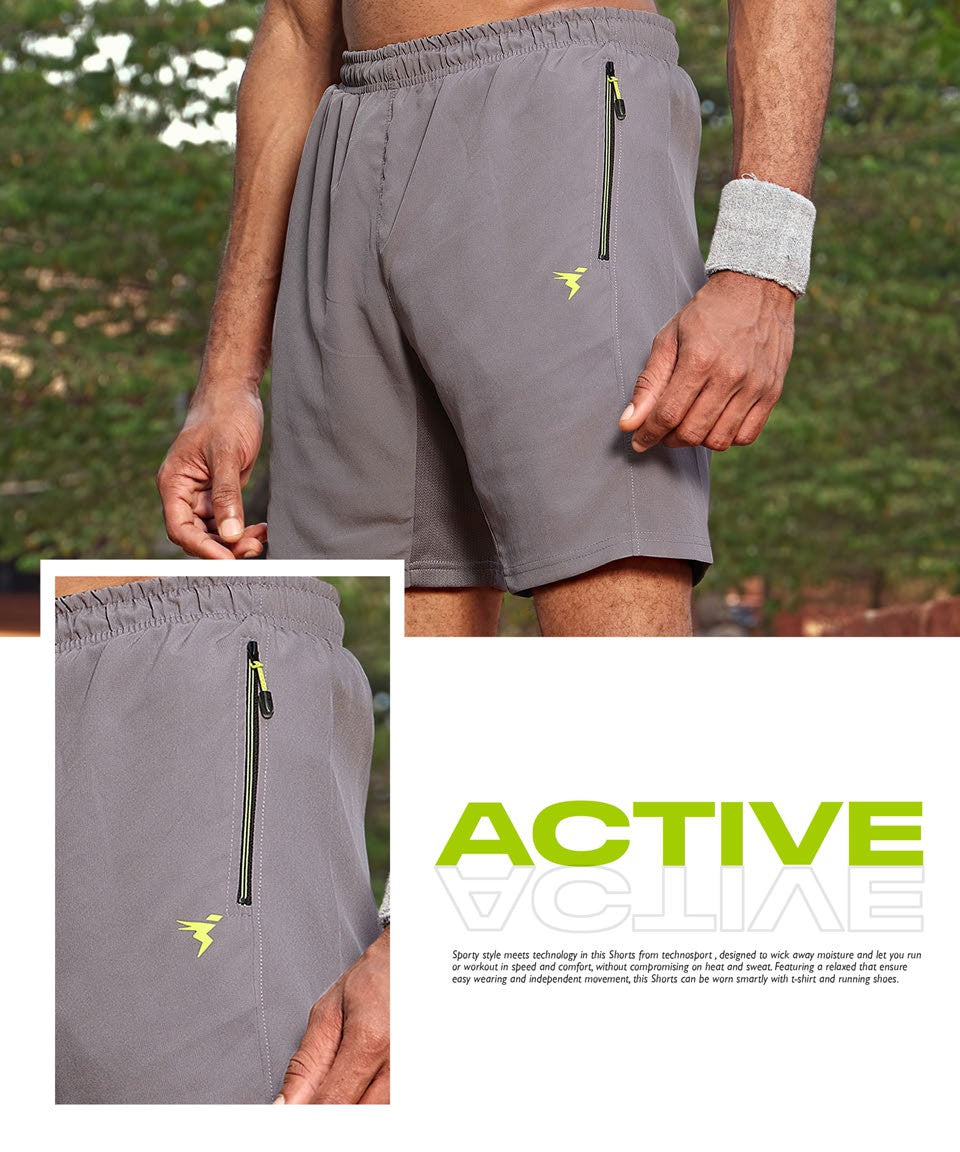 TechnoSport Men's Dry-Fit Shorts Light Grey OR-46