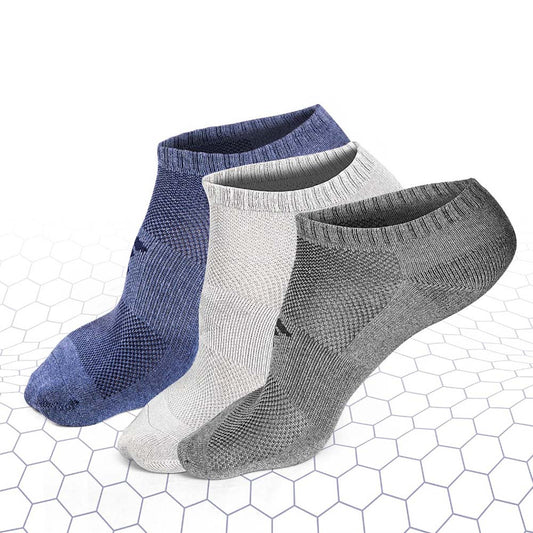 TechnoSport Odour Resistant Ankle Socks For Men OR-52 Pack of 3