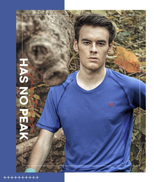 TechnoSport Crew Neck Half Sleeve Dry Fit T Shirt for Men P 485 Royal Blue