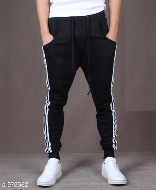Men's Casual Solid Track Pants Black S973562
