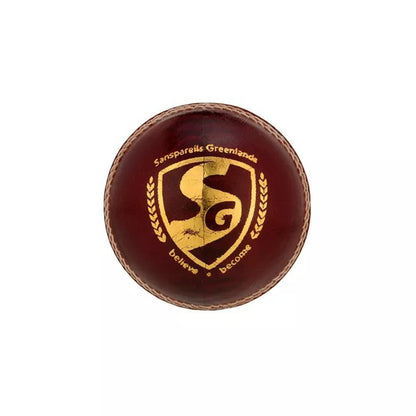 SG League Red Leather Cricket Ball
