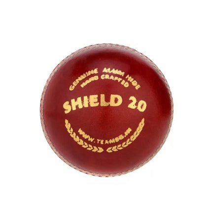 SG Shield 20 Red Leather Cricket Ball 2 Piece