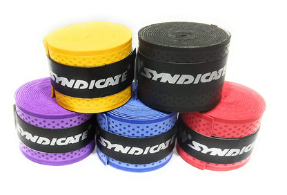 Syndicate Multipurpose Dotted Badminton/Tennis/Squash Racket Super Tacky Touch Grip (Pack of 5)