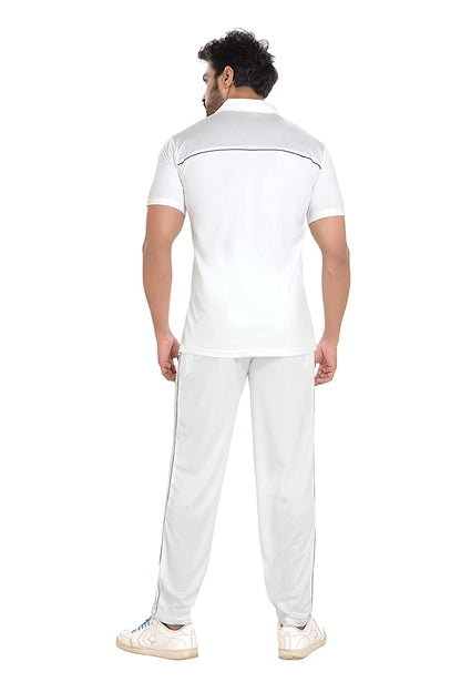 White Cricket Dress Half Sleeve For Men