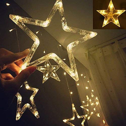12 Stars Curtain String LED Lights Pack Of 2