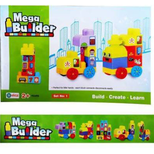 Mega Builder Jumbo Colorful Blocks Puzzle Learning Game For kids